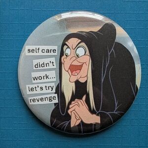 FREE with $25 Purchase! Snow White Handmade Vintage 2.25" Button